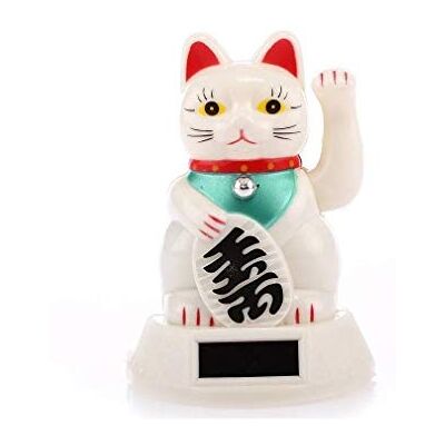 lachineuse – Solar Maneki Neko mit beweglichem Arm – Japanische Glückskatzenstatue – 12,5 cm große Statuette mit beweglichem Arm – Kawaii-Dekor – Geschenkidee aus Japan und Asien – Glück, Fröhlichkeit lachineuse – Solar Maneki Neko mit beweglichem Arm – Japanische Glückskatzenstatue – 12,5 cm große Statuette mit beweglichem Arm – Kawaii-Dekor – Geschenkidee aus Japan und Asien – Glück, Fröhlichkeit