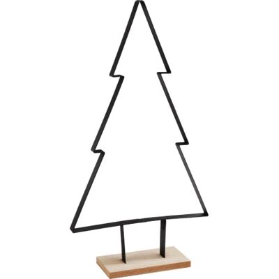 VBS Metall-Tannenbaum auf Holzsockel 20x6x37,5cm Holz-Dekoration Dekoobjekt VBS Metall-Tannenbaum auf Holzsockel 20x6x37,5cm Holz-Dekoration Dekoobjekt