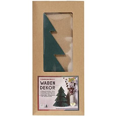 folia 49201 Wabendekor Classic XMAS Tree, Weihnachtsanhänger, Höhe ca. 32 cm, faltbare Weihnachtsdeko für innen folia 49201 Wabendekor Classic XMAS Tree, Weihnachtsanhänger, Höhe ca. 32 cm, faltbare Weihnachtsdeko für innen