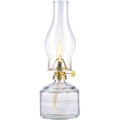 Lunartec Sturmlampe: Nostalgische Petroleum-Sturmlaterne, Abnehmbarer Dochteinsteller, 28cm (Petroleumlampe mit Glaszylinder, Sturmlaternen mit Glaskolben, Zylinder) Lunartec Sturmlampe: Nostalgische Petroleum-Sturmlaterne, Abnehmbarer Dochteinsteller, 28cm (Petroleumlampe mit Glaszylinder, Sturmlaternen mit Glaskolben, Zylinder)