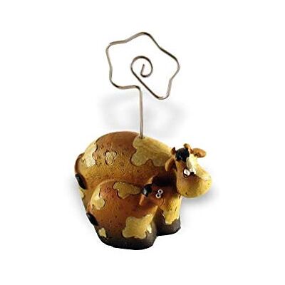 lachineuse – Figur Kuh und Kalb – origineller Fotohalter – pinnen Sie Ihre schönsten Fotos an – Deko-Objekt aus Kunstharz – Mehrfarbig – 11 x 7 cm – dekorative Geschenkidee lachineuse – Figur Kuh und Kalb – origineller Fotohalter – pinnen Sie Ihre schönsten Fotos an – Deko-Objekt aus Kunstharz – Mehrfarbig – 11 x 7 cm – dekorative Geschenkidee