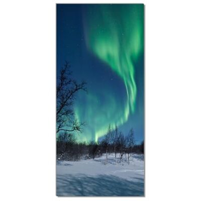 Wallario Selbstklebende Türtapete Polarlicht in Schweden Türposter 93 x 205 cm Abwischbar, rückstandsfrei zu entfernen Wallario Selbstklebende Türtapete Polarlicht in Schweden Türposter 93 x 205 cm Abwischbar, rückstandsfrei zu entfernen