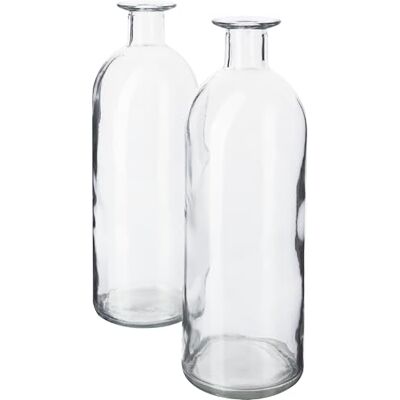 VBS Glasvasen Set, 2 Flaschen, 7cm Durchmesser, 500ml, 20cm hoch VBS Glasvasen Set, 2 Flaschen, 7cm Durchmesser, 500ml, 20cm hoch