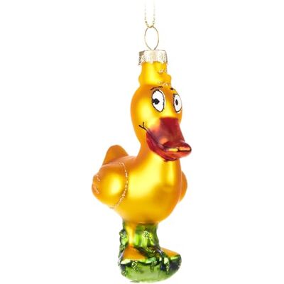 BRUBAKER Ente Gelb Weihnachtskugel aus Glas Handbemalt und Mundgeblasen Christbaumschmuck Lustig Christbaumkugel Ente Figuren Weihnachtsdeko Anhänger Deko Baumkugel BRUBAKER Ente Gelb Weihnachtskugel aus Glas Handbemalt und Mundgeblasen Christbaumschmuck Lustig Christbaumkugel Ente Figuren Weihnachtsdeko Anhänger Deko Baumkugel
