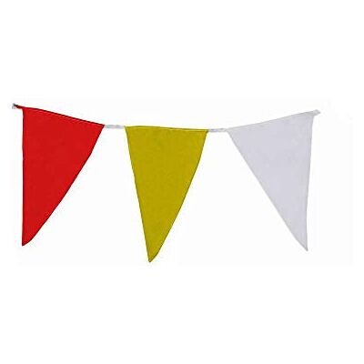 Deitert ® Wimpelkette aus Stoff Premiumqualität Wetterfest 10&50m 100% Fahnenpolyester 4 Wimpel pro Meter Mit Nylonseil Outdoor Deko für Schützenfest, Straßenfest-Partys & Geburtstage Deitert ® Wimpelkette aus Stoff Premiumqualität Wetterfest 10&50m 100% Fahnenpolyester 4 Wimpel pro Meter Mit Nylonseil Outdoor Deko für Schützenfest, Straßenfest-Partys & Geburtstage