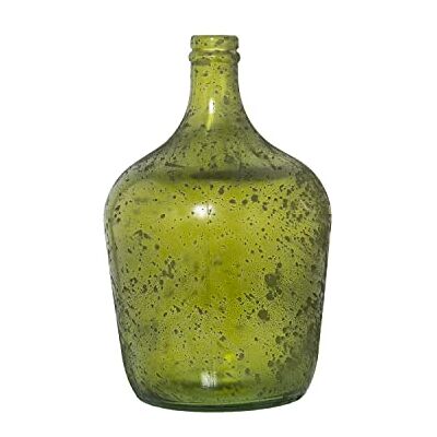 DRW Vase aus recyceltem Glas mit 4 l Kanister in Grün 18 x 30 cm, Verde, estandar DRW Vase aus recyceltem Glas mit 4 l Kanister in Grün 18 x 30 cm, Verde, estandar