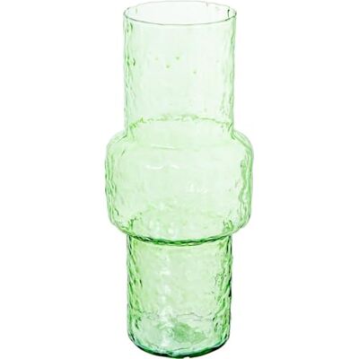 DRW Vase in Kristallform, Grün, 14 x 14 x 33 cm DRW Vase in Kristallform, Grün, 14 x 14 x 33 cm