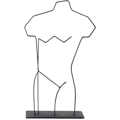 Cooee Design Skulptur Wire Boaz Schwarz Metall Maße (LxBxH): 18,5 x 8 x 30 cm Cooee Design Skulptur Wire Boaz Schwarz Metall Maße (LxBxH): 18,5 x 8 x 30 cm