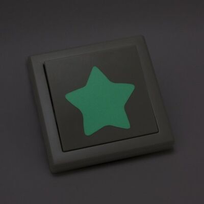 WANDKINGS Leuchtaufkleber für Lichtschalter/Sonne, Mond, Sterne, Glühbirne im 8-er Set/im Dunkeln Leuchtend WANDKINGS Leuchtaufkleber für Lichtschalter/Sonne, Mond, Sterne, Glühbirne im 8-er Set/im Dunkeln Leuchtend