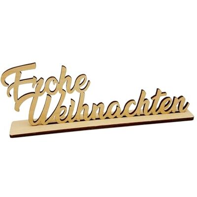 Melis Deko-Schriftzug Frohe Weihnachten Weihnachts-deko aus Holz – 30cm Melis Deko-Schriftzug Frohe Weihnachten Weihnachts-deko aus Holz – 30cm