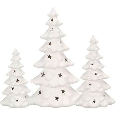 Ideen mit Herz LED-Porzellan-Tannen Weihnachtsbeleuchtung elegante Weihnachtsdeko 3 Stück in verschiedenen Größen inkl. Timer-Funktion Ideen mit Herz LED-Porzellan-Tannen Weihnachtsbeleuchtung elegante Weihnachtsdeko 3 Stück in verschiedenen Größen inkl. Timer-Funktion