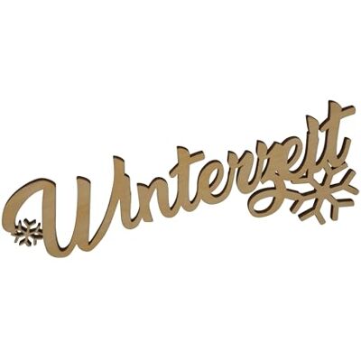 Melis Deko-Schriftzug Winterzeit – Weihnachten Weihnachts-deko aus Holz – 30cm Melis Deko-Schriftzug Winterzeit – Weihnachten Weihnachts-deko aus Holz – 30cm