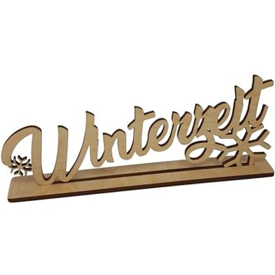 Melis Deko-Schriftzug Winterzeit – Weihnachten Weihnachts-deko aus Holz – 20cm Melis Deko-Schriftzug Winterzeit – Weihnachten Weihnachts-deko aus Holz – 20cm