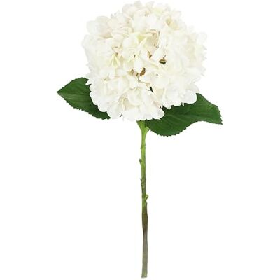 Flair Flower Künstliche Hortensie weiß – 47 cm Kunstblume mit Stiel – Realistische Kunstblume für Vase, Hochzeit, Tischdeko & Wohnraum Flair Flower Künstliche Hortensie weiß – 47 cm Kunstblume mit Stiel – Realistische Kunstblume für Vase, Hochzeit, Tischdeko & Wohnraum