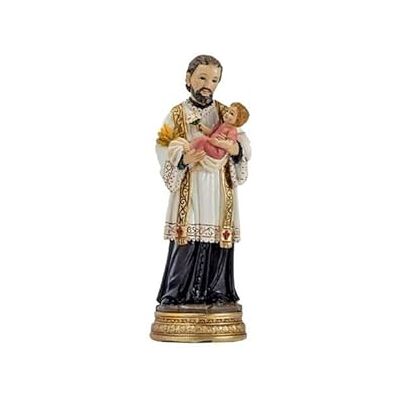DRW Figur San Cayetano von Guzman, handbemaltes Harz, 13 cm DRW Figur San Cayetano von Guzman, handbemaltes Harz, 13 cm