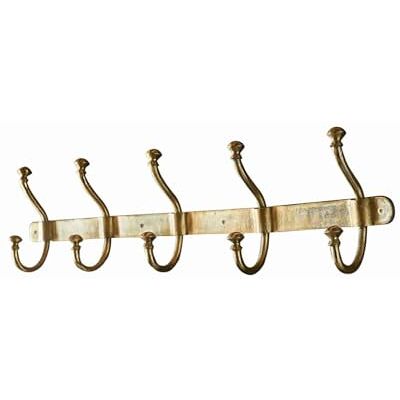 Loberon Hakenleiste Pincé, Champagner Nostalgischer Charme, Reiner Aluminiumguss, Klassisches Design Loberon Hakenleiste Pincé, Champagner Nostalgischer Charme, Reiner Aluminiumguss, Klassisches Design