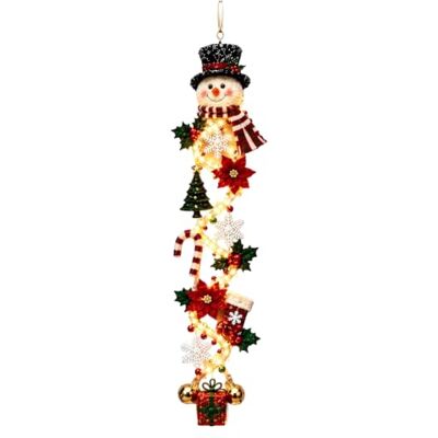 Generic Weihnachts-Türhänger-Ornament, LED-Glüh-Filz-Plüschfiguren 47 Zoll Schneemann Engel Lebkuchen Weihnachtsmann Design Innenfenster Wand Urlaubsdekoration Generic Weihnachts-Türhänger-Ornament, LED-Glüh-Filz-Plüschfiguren 47 Zoll Schneemann Engel Lebkuchen Weihnachtsmann Design Innenfenster Wand Urlaubsdekoration