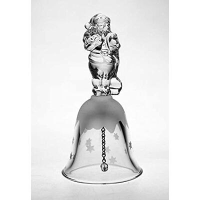 CRISTALICA Tischglocke Santa Christmas Imperial 12cm Weihnachten Klingel Bleikristallglas CRISTALICA Tischglocke Santa Christmas Imperial 12cm Weihnachten Klingel Bleikristallglas