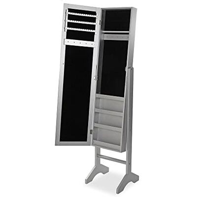 BigBuy Home Spiegel, silberfarben, Holz, 35 x 153 x 35,2 cm BigBuy Home Spiegel, silberfarben, Holz, 35 x 153 x 35,2 cm