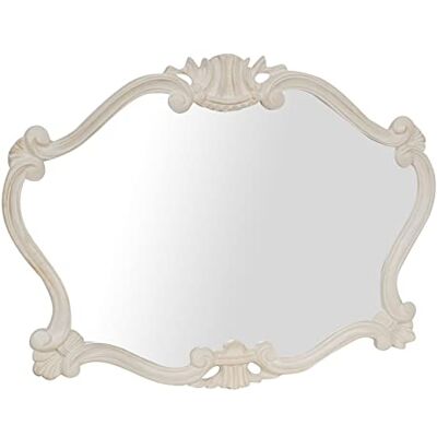 Biscottini INTERNATIONAL ART TRADING Shabby Chic Wandspiegel 90 x 69 cm Dekorative Wandspiegel Eingangsspiegel Biscottini INTERNATIONAL ART TRADING Shabby Chic Wandspiegel 90 x 69 cm Dekorative Wandspiegel Eingangsspiegel