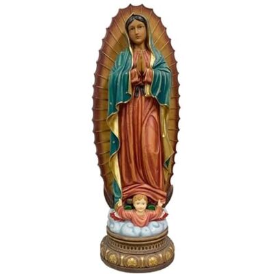 Inmaculada Romero IR Figur der Jungfrau von Guadalupe 105 cm. Schutzpatronskulptur aus mexikanischem Harz Inmaculada Romero IR Figur der Jungfrau von Guadalupe 105 cm. Schutzpatronskulptur aus mexikanischem Harz