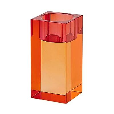 Gift Company Teelichthalter Sari M, Windlicht, Dekolicht, Kristallglas, Orange, Rosa, 10.3 cm, 1096904014 Gift Company Teelichthalter Sari M, Windlicht, Dekolicht, Kristallglas, Orange, Rosa, 10.3 cm, 1096904014