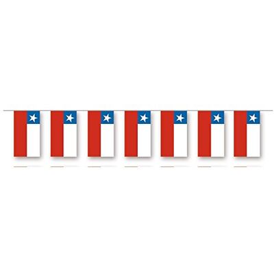 Everflag Papierfahnen-Kette 5m : Chile Everflag Papierfahnen-Kette 5m : Chile