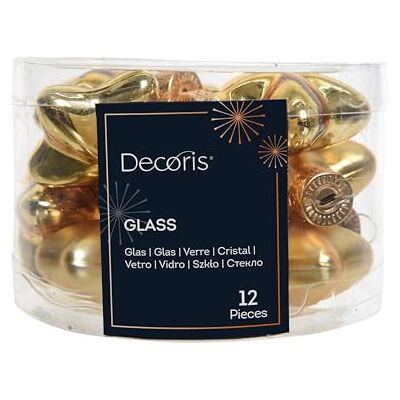 Kaemingk Mini-Glas-Sterne, 40 mm, glanz/matt, 12 Sterne/Dose hellgold Kaemingk Mini-Glas-Sterne, 40 mm, glanz/matt, 12 Sterne/Dose hellgold