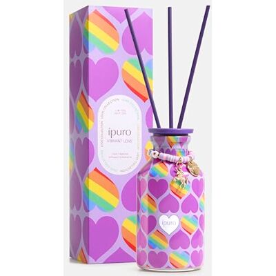 Ipuro Raumduft vibrant love 240ml Fruchtig-floraler Lufterfrischer mit Mandarine, Grapefruit, Passionsfrucht & Vanille inspiriert von der Vielfalt der Liebe Diffuser mit Stäbchen Ipuro Raumduft vibrant love 240ml Fruchtig-floraler Lufterfrischer mit Mandarine, Grapefruit, Passionsfrucht & Vanille inspiriert von der Vielfalt der Liebe Diffuser mit Stäbchen