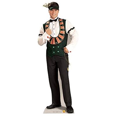 STAR CUTOUTS Pappaufsteller von Casino Croupier STAR CUTOUTS Pappaufsteller von Casino Croupier