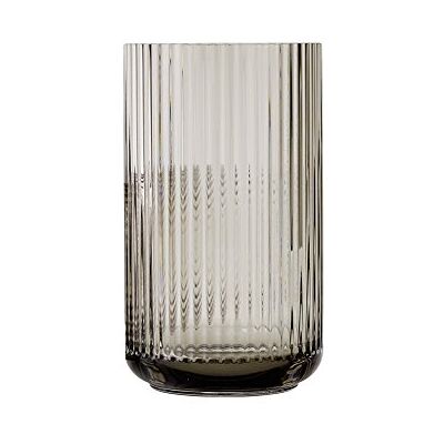 DANMARK LYNGBY Lyngby Porcelæn Vase H25 cm Lyngby aus mundgeblasenem Glas zeitlos, grau DANMARK LYNGBY Lyngby Porcelæn Vase H25 cm Lyngby aus mundgeblasenem Glas zeitlos, grau