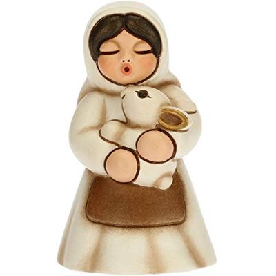 THUN Figur Krippe Damen mit Kaninchen Weihnachtsdekoration Haus Linie Krippe, weiße Variante Keramik 5 x 5 x 8 h cm THUN Figur Krippe Damen mit Kaninchen Weihnachtsdekoration Haus Linie Krippe, weiße Variante Keramik 5 x 5 x 8 h cm
