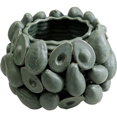 Kare Design Vase Avocados, Grün, Handbemalt, Unikat, Vase Klein, Dekorationsvase, Tischvase, Blumenvase fürs Wohnzimer, für Regale, Accessoire, 23x32x32 cm (H/B/T) Kare Design Vase Avocados, Grün, Handbemalt, Unikat, Vase Klein, Dekorationsvase, Tischvase, Blumenvase fürs Wohnzimer, für Regale, Accessoire, 23x32x32 cm (H/B/T)