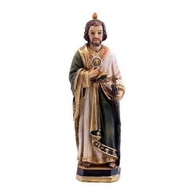 DRW Figur San Judas Peana Quadrat Harz handbemalt, 8 cm DRW Figur San Judas Peana Quadrat Harz handbemalt, 8 cm