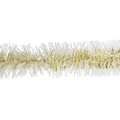 Creativery Weihnachtsgirlande Lametta 9cm x 3m Weihnachtsbaum Baumgirlande gold weiß Creativery Weihnachtsgirlande Lametta 9cm x 3m Weihnachtsbaum Baumgirlande gold weiß