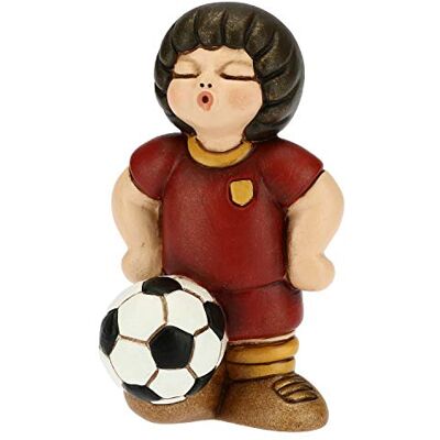 Thun Calciatore Giallo-Rosso - Keramik Fußballspieler - Klein Thun Calciatore Giallo-Rosso - Keramik Fußballspieler - Klein