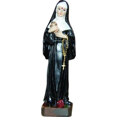 Unbekannt Heiligenfiguren, Heilige Rita, Höhe 12cm, handbemalen Unbekannt Heiligenfiguren, Heilige Rita, Höhe 12cm, handbemalen