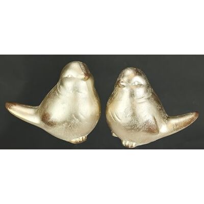 Flair Flower Tierfigur Vogel aus Keramik 2er Set 12x14x9cm Gold Ornament Statue Skulptur Dekovogel Vogelfigur Vogelstatue Keramikvogel Herbstdeko Weihnachtsdeko Adventskranz Zubehör Kranz-Deko Winterdeko Tischdeko Flair Flower Tierfigur Vogel aus Keramik 2er Set 12x14x9cm Gold Ornament Statue Skulptur Dekovogel Vogelfigur Vogelstatue Keramikvogel Herbstdeko Weihnachtsdeko Adventskranz Zubehör Kranz-Deko Winterdeko Tischdeko