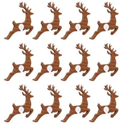 Generic Holz-Rentier-Weihnachtsschmuck, LED-Hintergrundbeleuchtung, Wanddekoration Selbstklebende 5-Zoll-warm leuchtende festliche Aufkleber für Wohnzimmer, Schlafzimmer, Eingangsbereich, Feiertagsdekoration Generic Holz-Rentier-Weihnachtsschmuck, LED-Hintergrundbeleuchtung, Wanddekoration Selbstklebende 5-Zoll-warm leuchtende festliche Aufkleber für Wohnzimmer, Schlafzimmer, Eingangsbereich, Feiertagsdekoration