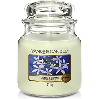 Yankee Candle Duftkerze im Glas (Mittelgroß) Midnight Jasmine Brenndauer bis zu 75 Stunden Yankee Candle Duftkerze im Glas (Mittelgroß) Midnight Jasmine Brenndauer bis zu 75 Stunden