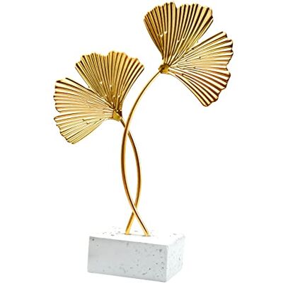 inheming Cenyo Metal Ginkgo Leaf Ornaments, Gold Ginkgo Leaf Desktop Decoration Sculpture, Modern Creative Home Décor Accents Statue for Office, Bedroom, Bookshelf inheming Cenyo Metal Ginkgo Leaf Ornaments, Gold Ginkgo Leaf Desktop Decoration Sculpture, Modern Creative Home Décor Accents Statue for Office, Bedroom, Bookshelf