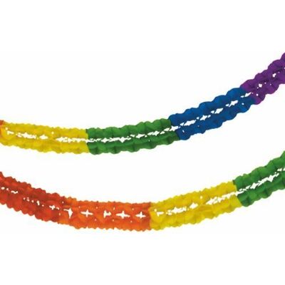 PAPSTAR 5 Stück Großraumgirlande Rainbow, Ø 16 cm, 10 m, Papier schwer entflammbar B1 nach DIN 4102-1, Bunte Partydeko für Events & Hallen PAPSTAR 5 Stück Großraumgirlande Rainbow, Ø 16 cm, 10 m, Papier schwer entflammbar B1 nach DIN 4102-1, Bunte Partydeko für Events & Hallen