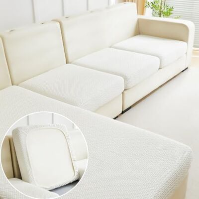 Disayu Magic Sofabezüge, Couchüberzüge, verschleißfest, Universal-Sofabezüge, waschbar, L-Form, Stretch-Couch-Kissenbezüge, Schonbezüge für Sektionalsofas (Textur Weiß, Rückseitenbezug, L) Disayu Magic Sofabezüge, Couchüberzüge, verschleißfest, Universal-Sofabezüge, waschbar, L-Form, Stretch-Couch-Kissenbezüge, Schonbezüge für Sektionalsofas (Textur Weiß, Rückseitenbezug, L)