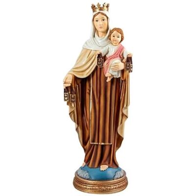 DRW Figur Jungfrau des Carmen mit handbemalter Harzbasis, 40 cm DRW Figur Jungfrau des Carmen mit handbemalter Harzbasis, 40 cm
