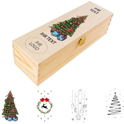 Creative Weihnachtsgeschenke Personalisierte Weinkiste für 1 Flasche Holzkiste Personalisiert Wunschtext + Foto Ostern Geschenke Individuelle Geschenk Weihnachtsdeko Für Frauen, Männer Creative Weihnachtsgeschenke Personalisierte Weinkiste für 1 Flasche Holzkiste Personalisiert Wunschtext + Foto Ostern Geschenke Individuelle Geschenk Weihnachtsdeko Für Frauen, Männer