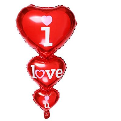 Generic Folienballon Herz 45 cm Luftballon Hochzeit Helium Ballon Heliumballon Deko Liebe XL Geburtstag Party Deko Dekoration bunt JGA Partydeko- Kopper-24 I love you rot Generic Folienballon Herz 45 cm Luftballon Hochzeit Helium Ballon Heliumballon Deko Liebe XL Geburtstag Party Deko Dekoration bunt JGA Partydeko- Kopper-24 I love you rot