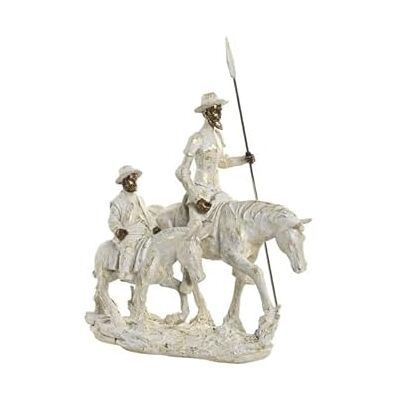 DRW Figur Don Quijote und Sancho Bauch zu Pferd aus Harz, 20 x 15 x 28 cm DRW Figur Don Quijote und Sancho Bauch zu Pferd aus Harz, 20 x 15 x 28 cm