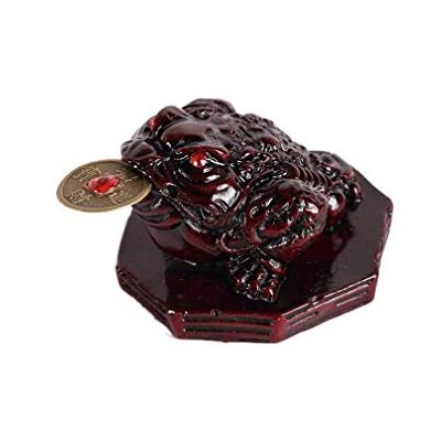 lachineuse – Rote Feng Shui Glückskröte – 3-beinige Kröte – 5 x 6,5 x 6,5 cm – Asiatische japanische Dekoration – Originelle Geschenkidee Japan Asien – Glücksfrosch-Figur lachineuse – Rote Feng Shui Glückskröte – 3-beinige Kröte – 5 x 6,5 x 6,5 cm – Asiatische japanische Dekoration – Originelle Geschenkidee Japan Asien – Glücksfrosch-Figur