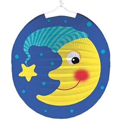 amscan Riethmüller Papierlaterne Mond mit Mütze 25 cm für St. Martin amscan Riethmüller Papierlaterne Mond mit Mütze 25 cm für St. Martin