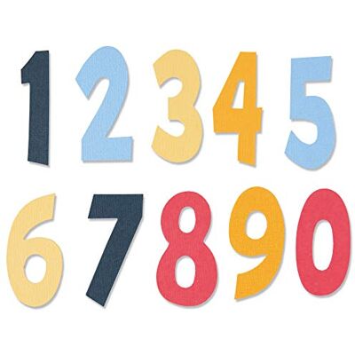 Sizzix Bigz Stanzschablone 664485 Numeracy von Jenna Rushforth Sizzix Bigz Stanzschablone 664485 Numeracy von Jenna Rushforth